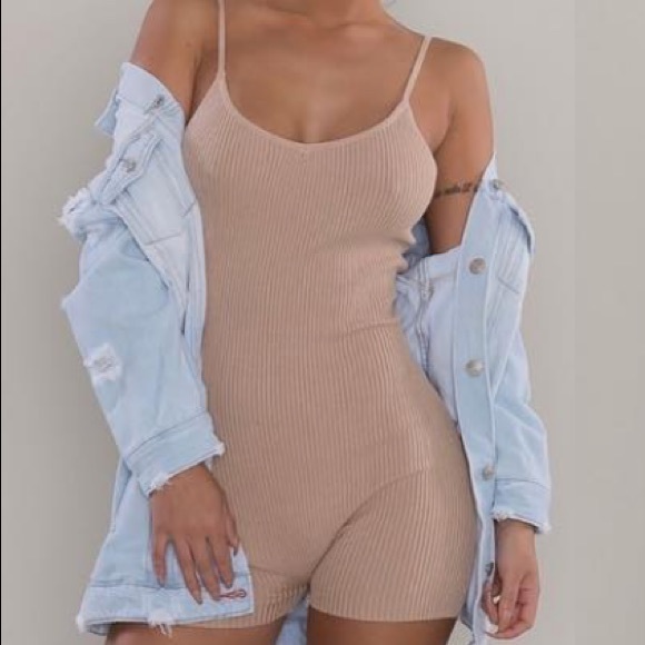 Posh Shop Pants - NWOT Posh Shop | Nude Romper